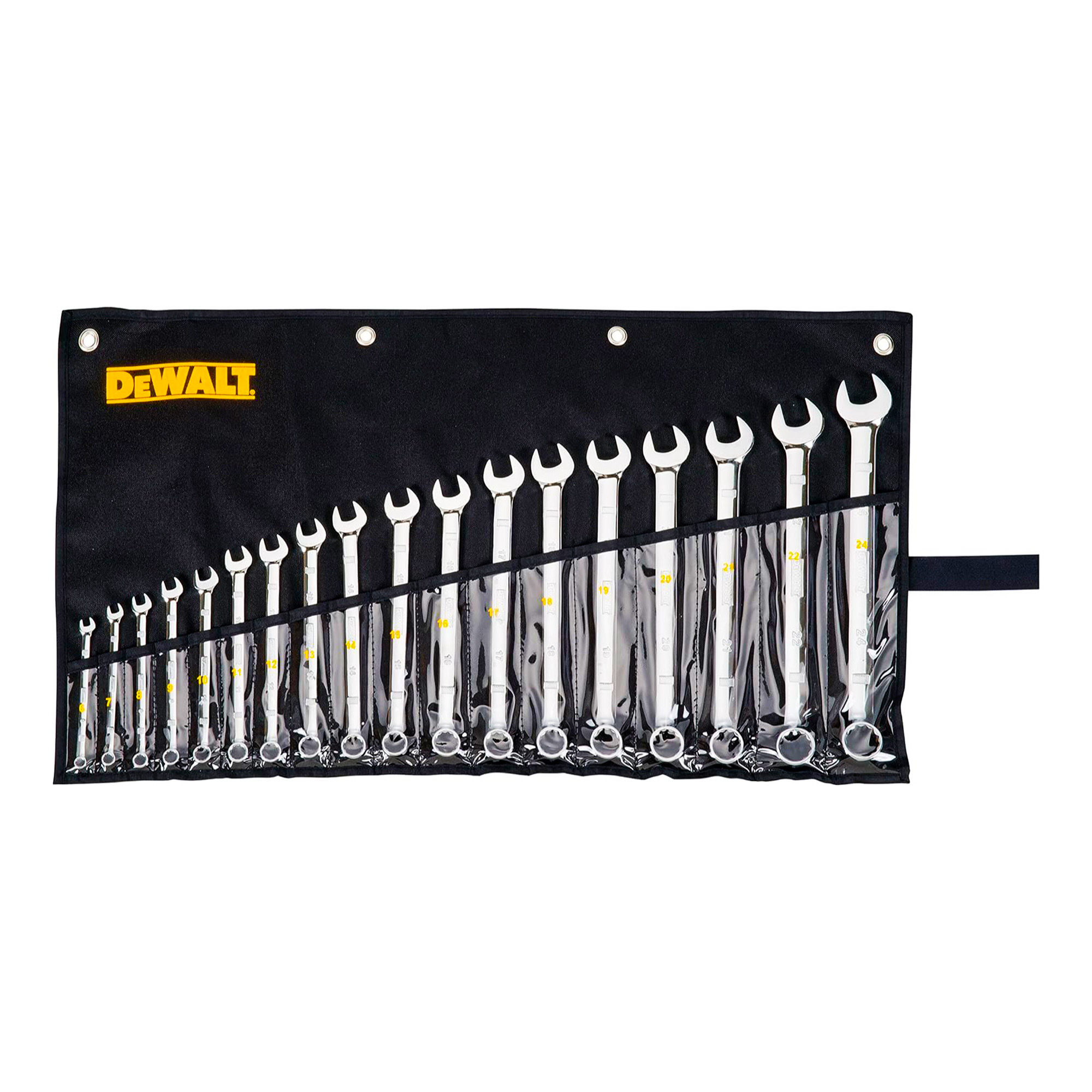 DWMT19237-1 DEWALT DWMT19237-1 18-Piece Full Polish Metric Combination Wrench Set - Image 1